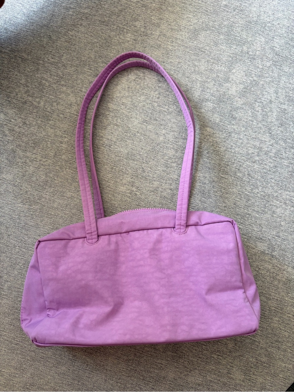 Baggu Purple Shoulder Nylon Bowler Bag